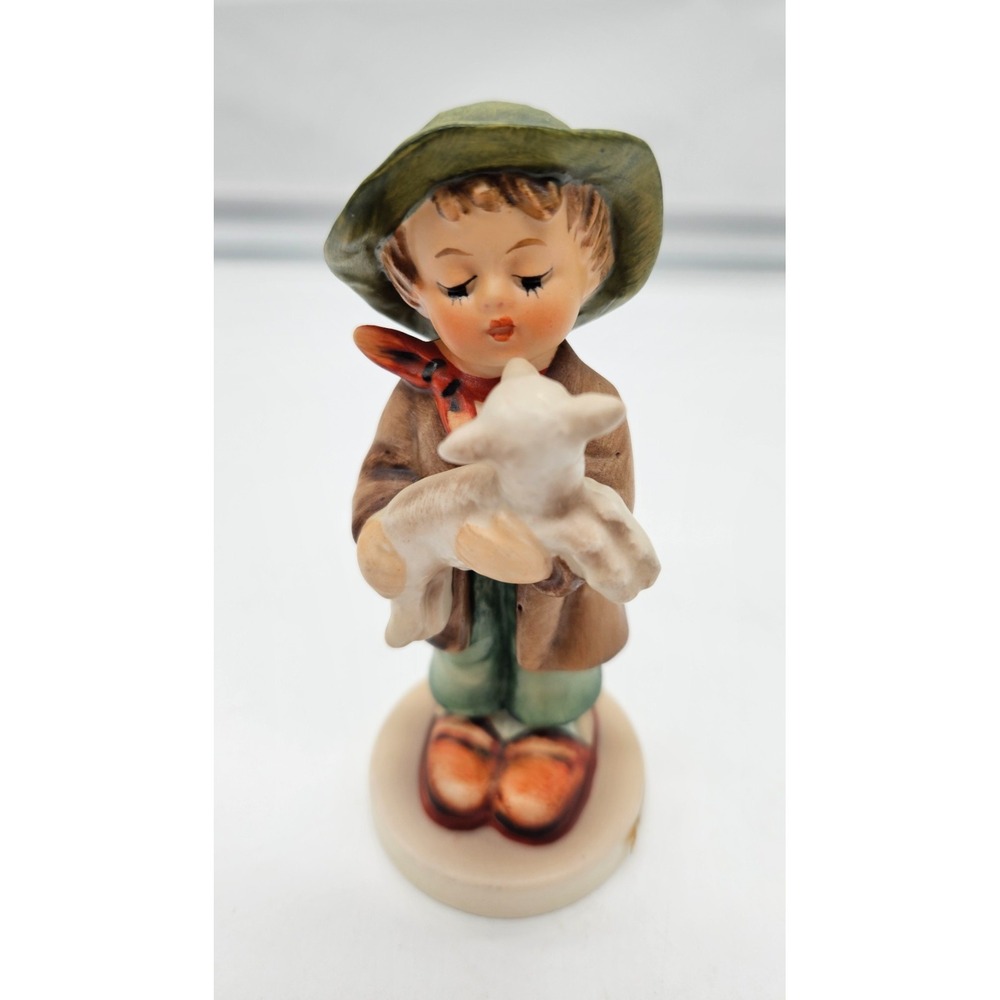 Hummel Goebel The Lost Sheep Figurine Boy with Lamb 68 W. Germany Ceramic